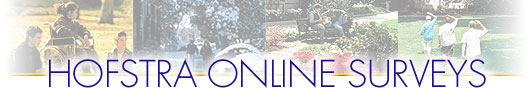 Hofstra Online Survey Header