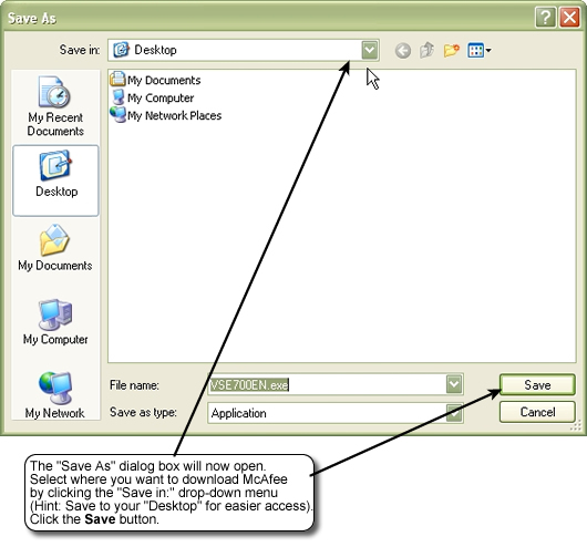 Save As dialog box