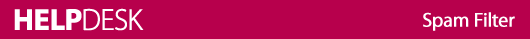 Help Desk Spam Filter
