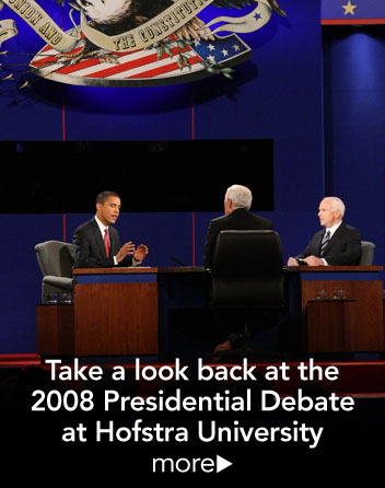 Take a look back at the 2008 Presidential Debate at Hofstra University - more
