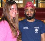 Amy Belonick and Harsimran Singh - Event Management staff