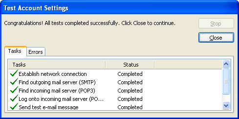 Test Account Settings8