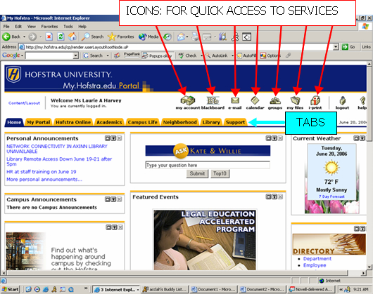 Hofstra Portal