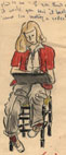 Cartoon Sketch of Louise Mitchell, N.D.