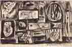 Water color by John Rembert, "Frogs for Willie", ca. 1947