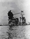 Wreckage of USS Arizona at Pearl Harbor