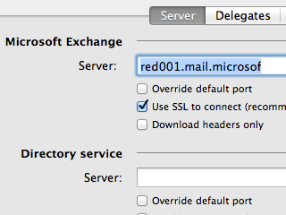 Deleting the existing server address