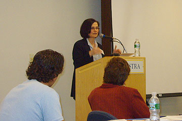 Senior Vice Provost Liora Schmelkin at the New Faculty Orientation
