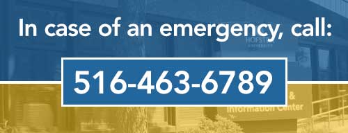 In case of an emergency, call 516-463-6789