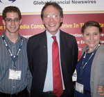 Hofstra has a long history (5 decades) of developing radio and TV on-air talent. Pictured here WRHU FM student reporters with Radio Hofstra University alumnus and nationally syndicated radio and TV personality Alan Colmes.