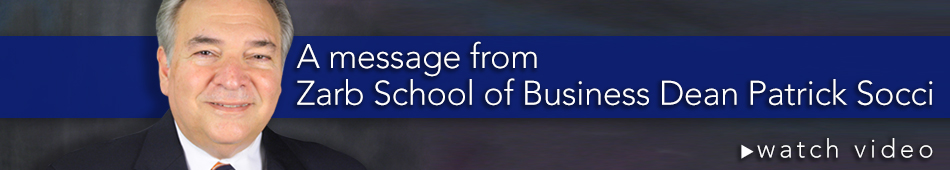 A message from Zarb School of Business Dean Patrick Socci