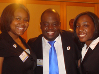 Representatives of the National Association of Black Accountants at the Hofstra chapter's dinner Representatives of the National Association of Black Accountants at the Hofstra chapter's dinner