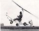 Marion Springer flying Bensen "Gyro-Glider" built by her and her husband Alden