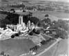 Pitcairn PCA-2 flying over the Cathedral in Bryn Athyn, PA.