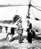 Harold Pitcairn with Orville Wright in 1929 in front of the first Autogiro in America, the Cierva C.8W