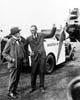 Thomas Edison and James G. 'Jim' Ray, Pitcairn test pilot, in front of Pitcairn PCA-2 (X760W) Autogiro in 1930