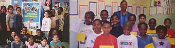 Washington-Rose Elementary School in the Roosevelt Union Free School District held 'College Day.' Teachers Faye Nelson '91 and Susan Pall '75 spoke about their experiences when they were Hofstra students