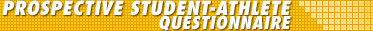 Prospective Student-Athlete Questionnaire