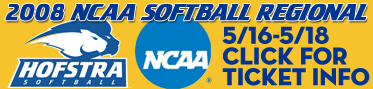 2008 NCAA Softball Regional.  5/16-5/18 - Click for ticket info