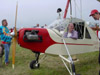 Dr. Bruce Charnov (L) with Ron Herron (R) and a Little Wing Tractor Autogyro at the PRA National Convention, Waxachie, TX 2002