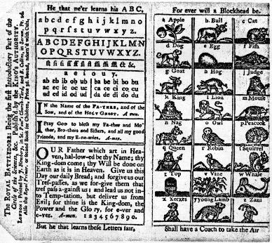 Royal Battledore, OR, First Lessons for Children