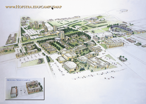 Hofstra Universtiy Campus Map