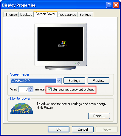 Properties dialog box