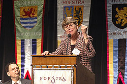 Herman Berliner and Janet Reno at Friday's Opening Keynotes