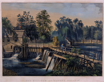 Currier & Ives, The Mill Dam at Sleepy Hollow