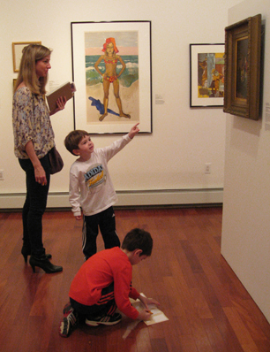 Family in Gallery