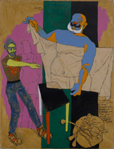 M.F. Husain, Untitled, from Winds of Desire Series, 1989