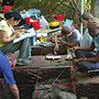 Archaeology students