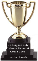 click for information on our 2008 Hofstra University Library Undergraduate Library Research Award winners