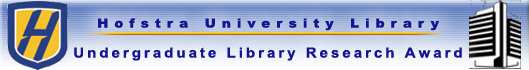 Hofstra University Library: Undergraduate Library Research Award (logo)