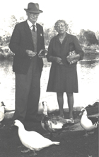 Photograph of Mr. and Mrs. Daniel Nelson Raynor, Homosassa Springs, Florida, 1960's