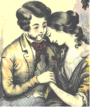 Detail from Valentine's Day Card, c. 1870s