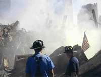 Rescue Workers at the World Trade Center site