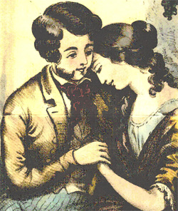 Detail from Valentine&rsquo;s Day Card, c.1870s