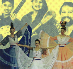 Graphics taken from the Hispanic/Latino Collection.   The Panambi Vera dance group is shown.  The Castaneda family (playing traditional Colombian music at venues on Long Island and elsewhere) are also shown.