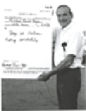 Herbert Perr protesting with a large prescription