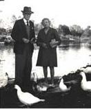 Photograph of Mr. and Mrs. Daniel Nelson Raynor, Homosassa Springs, Florida, 1960's