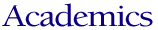 Academics Page Heading