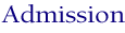 Admissions Page Heading