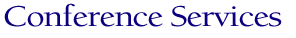 Conference_Services Page Heading