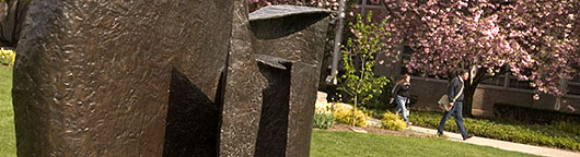 Statue on campus