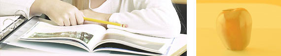Student with book