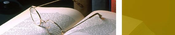 Book with glasses