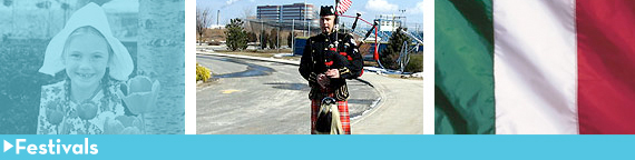 flag and child