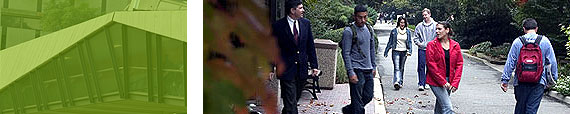 Students walking