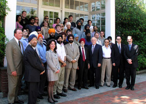 Group with Bindras, President, Provost and Dean
